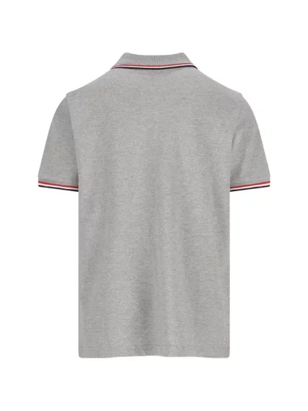 Koszulka polo dziecięca Moncler Enfant szara