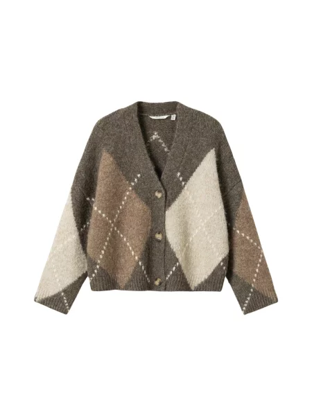 Noella Kardigan N-Laiana Knit Cardigan hnědá