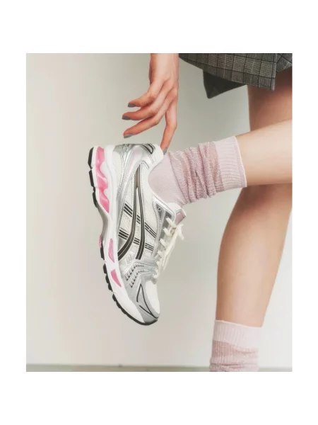 Sneakersy Asics skórzane szare