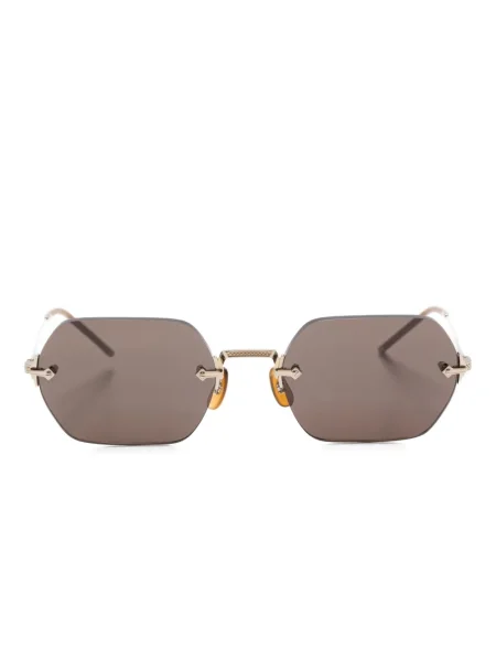 Ochelari de soare Oliver Peoples cu imprimeu geometric auriu