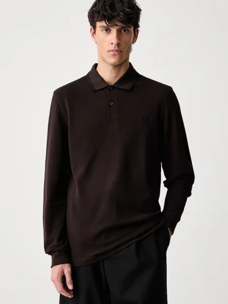 Fred Perry longsleeve brązowa