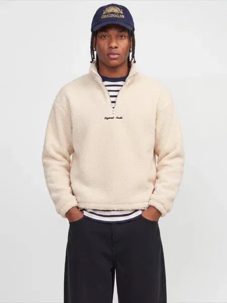 JACK & JONES Pulover JORNORREBRO crem