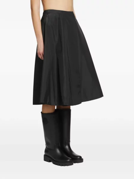 Fustă midi Moncler în linie A negru