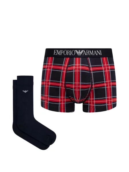 Șosete Emporio Armani cu autograf negru