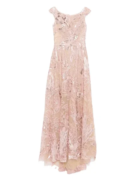 Rochie Saiid Kobeisy cu broderie roz