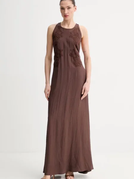 ERMANNO Firenze sukienka letnia brązowa