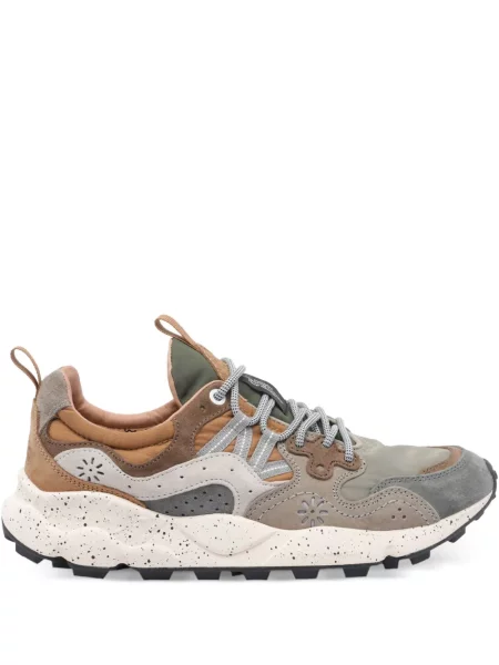 Sneakersy Flower Mountain zamszowe w kwiatki szare
