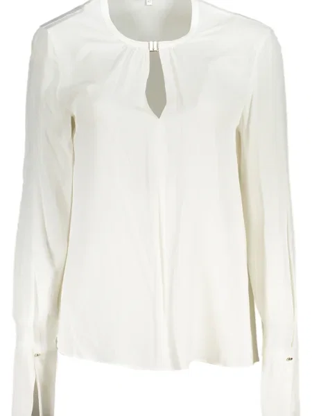 Cămașă Patrizia Pepe cu mâneci lungi lungă alb