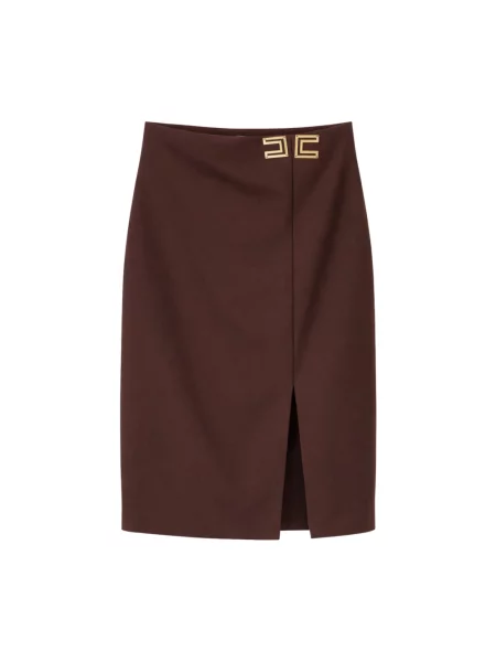 Osłona spódnica ołówkowa Elisabetta Franchi brązowa