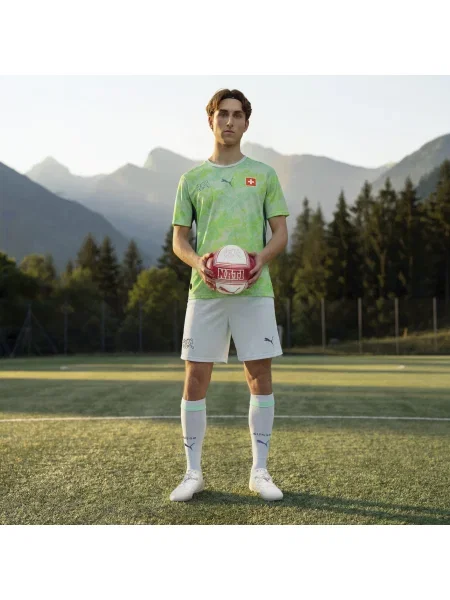 PUMA szorty reprezentacji Szwajcarii Akcesoria S niebieski