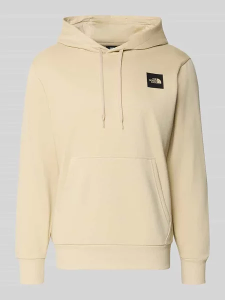 Bluza z kapturem o kroju regular fit z nadrukiem z logo The North Face beżowa