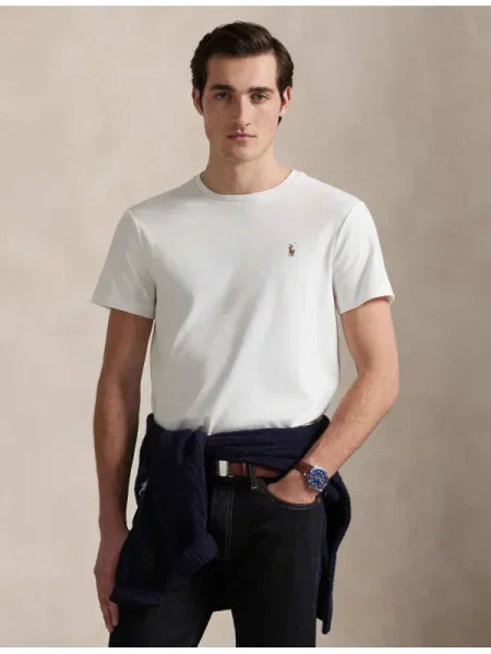Polo Ralph Lauren Póló krém / karamell / fűzöld fehér