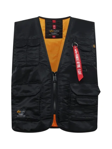 ALPHA INDUSTRIES Vestă Utility' negru