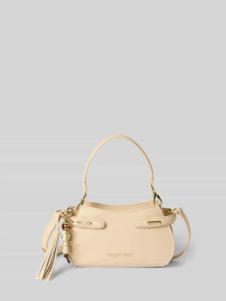 Torba na ramię z detal z logo model NIVALIS RE' Valentino Bags beżowa