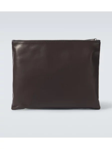 Usnjena torba The Row rjava