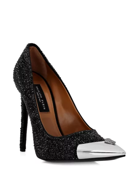 Pantofi cu toc Philipp Plein negru