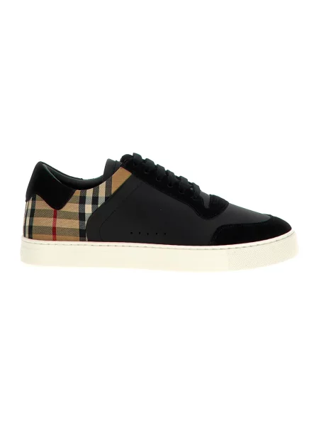 Sneakersy Burberry zamszowe czarne