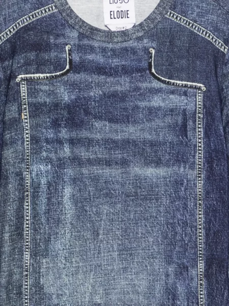 Lung tricou Liu Jo cu imagine albastru