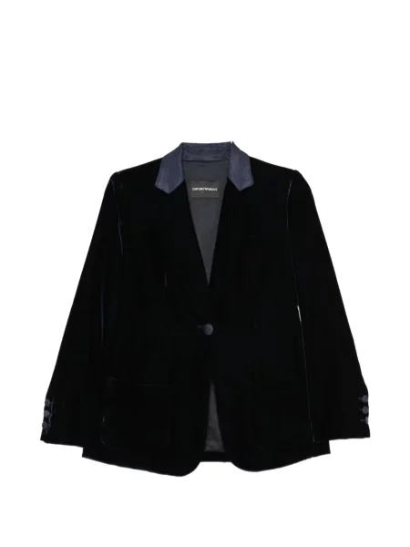 Βελούδινος μπουφάν Emporio Armani μπλε