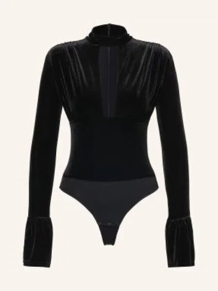 Undress Code String Body Noir Whisper S Výřezem černá