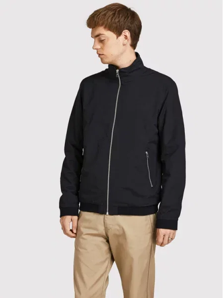 JACK & JONES Prijelazna jakna JJERush Harrington' crna