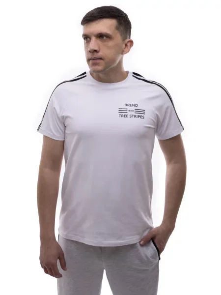 Футболка STREAM віскоза/поліестер білий