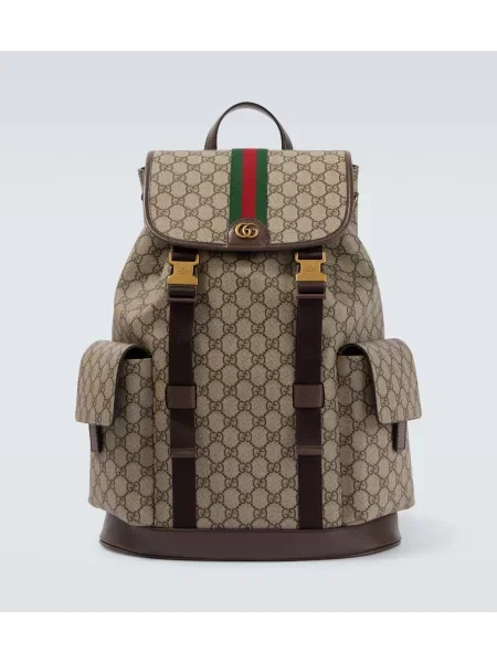 Platno velik nahrbtnik Gucci bež