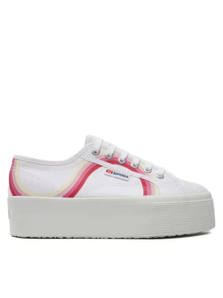 Смугасті кеди Superga білі