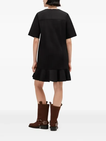 Rochie Ganni cu volane de costum negru