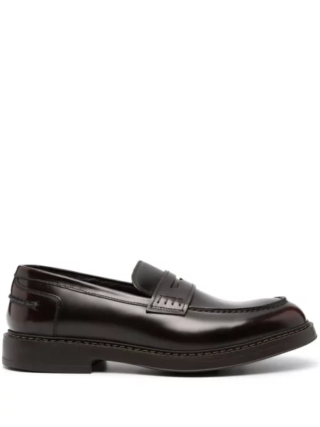 Pantofi loafer Doucal's din piele maro