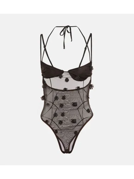 Body Jacquemus plasă maro