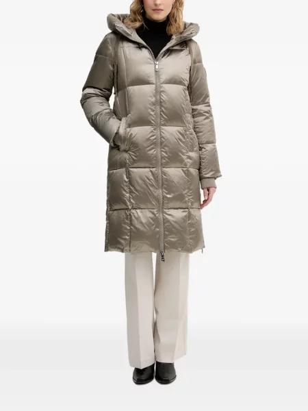 Palton Mos Mosh cu glugă verde