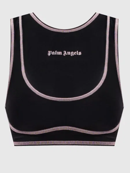 Топ з принтом логотипа Palm Angels чорний