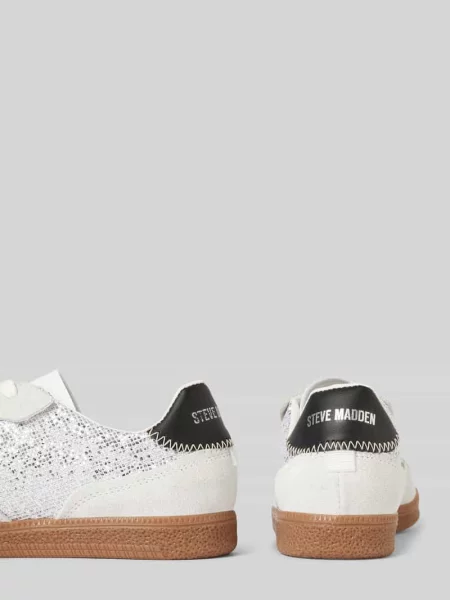Sneakersy z mieszanki skóry model ‘EMPORIA’ Steve Madden beżowe