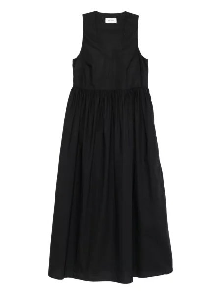 Rochie maxi Matteau fără mâneci de costum negru