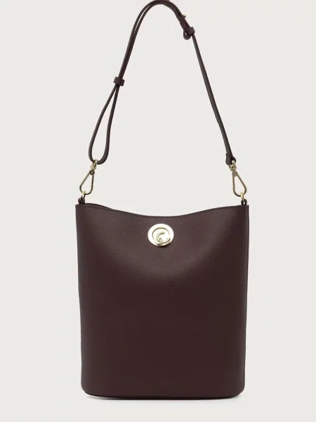 Coccinelle geantă crossbody pentru femei din piele