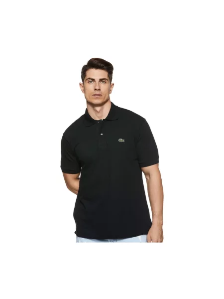 Koszulka polo Lacoste z krótkim rękawem czarna