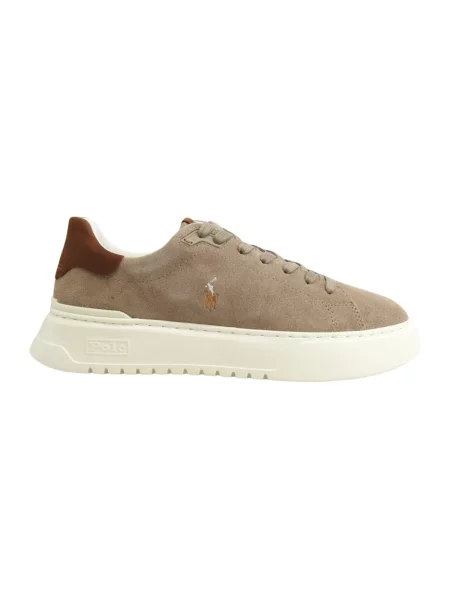 Sneakersy Ralph Lauren Court skórzane beżowe
