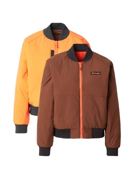 COLUMBIA Kültéri kabátok Sauvie Sky mandarin / rozsdavörös fekete