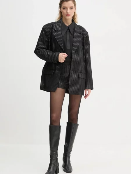 Шорти Gestuz візерунок середня посадка чорний