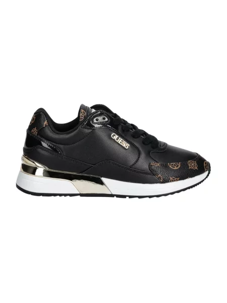 Sneakersy Guess skórzane czarne