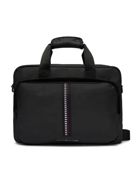Geantă pentru laptop Tommy Hilfiger negru