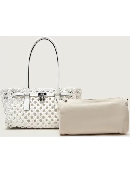 Michael Kors Geantă pe umăr Hamilton Moderne alb