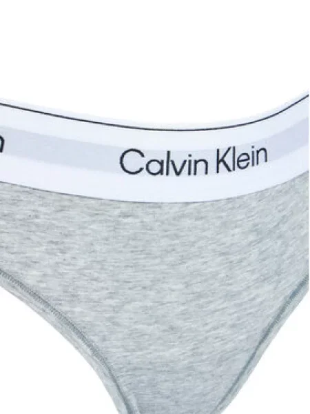 Kalhotky string Calvin Klein Underwear šedé