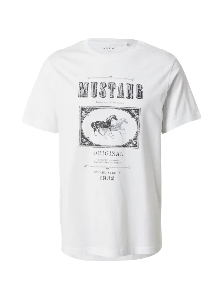 Mustang Tricou Akron alb