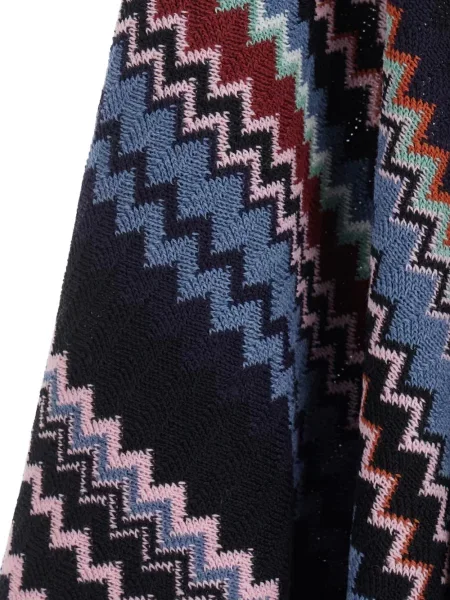 Πλεκτός μπουφάν Missoni με κρόσσια μαύρο