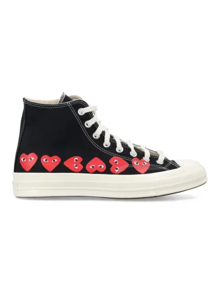 Sneakersy Converse z nadrukiem w serca czarne