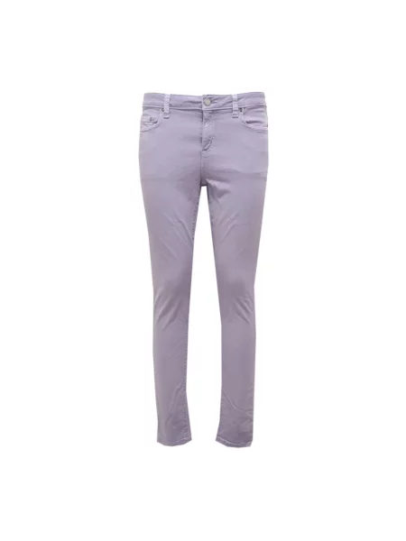 Skinny jeansy skinny Michael Kors fioletowe