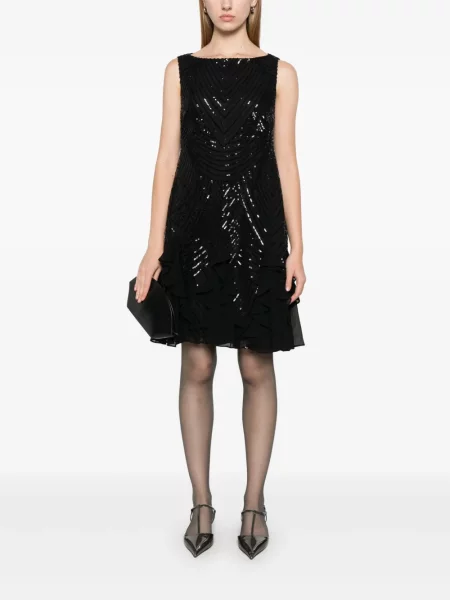 Rochie mini Lauren Ralph Lauren de costum negru