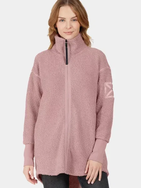 Didriksons bluza polarowa SALLY gładka różowy